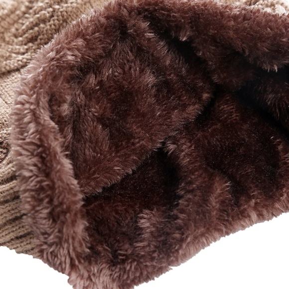 Winter Knit Skull Cap Woolen Slouchy Beanie Hat - Picture 4 of 8